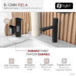 STYLISH B-104N RIELA Modern Bathroom Basin Sink Faucet - Image 8