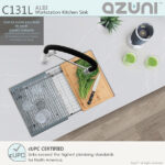 STYLISH C131L AZUNI 30" Reversible Workstation Kitchen Sink ( OPEN BOX ) - Image 14