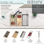 STYLISH C131L AZUNI 30" Reversible Workstation Kitchen Sink ( OPEN BOX ) - Image 5