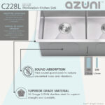 STYLISH C228L AZUNI 28-inch Workstation Kitchen Sink OPEN BOX A - Image 7