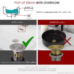 STYLISH D-700B2 Pop-Up Bathroom Sink Drains Set - Image 2