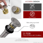 STYLISH D-700B2 Pop-Up Bathroom Sink Drains Set - Image 9