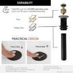 STYLISH D-700N2 Pop-Up Bathroom Sink Drains Set - Image 4