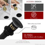 STYLISH D-700N2 Pop-Up Bathroom Sink Drains Set - Image 8