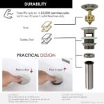 STYLISH D-701B2 Pop-Up Bathroom Sink Drains Set - Image 2