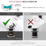 STYLISH D-701N2 Pop-Up Bathroom Sink Drains Set - Image 11
