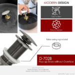 STYLISH D-702B2 Pop-Up Bathroom Sink Drains Set - Image 11