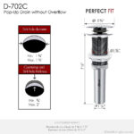 STYLISH D-702C2 Pop-Up Bathroom Sink Drains Set - Image 8