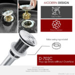STYLISH D-702C2 Pop-Up Bathroom Sink Drains Set - Image 9