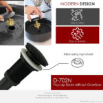 STYLISH D-702N2 Pop-Up Bathroom Sink Drains Set - Image 7