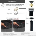 STYLISH D-702N2 Pop-Up Bathroom Sink Drains Set - Image 10