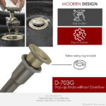 STYLISH D-703G2 Stainless Steel Bathroom Sink Pop-Up Drain - Image 3
