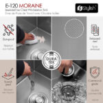 STYLISH E-120 MORAINE 20-inch Workstation Kitchen Sink - Image 3