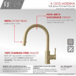 STYLISH K131GK142G MODENA Kitchen Faucet & Water Tap - Image 3