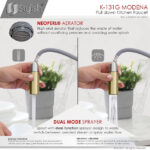 STYLISH K131GS01G MODENA Kitchen Faucet & Soap Dispenser - Image 7