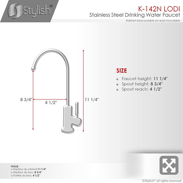 STYLISH K131NK142N MODENA Kitchen Faucet & Water Tap (3) STYLISH K131NK142N MODENA Kitchen Faucet & Water Tap - Image 4