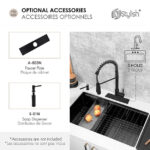 STYLISH MILANO K-107NR Single Handle Kitchen Faucet - Image 12