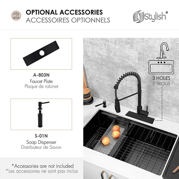 STYLISH MILANO K-107NR Single Handle Kitchen Faucet (11) STYLISH MILANO K-107NR Single Handle Kitchen Faucet - Image 12