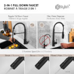 STYLISH MILANO K-107NR Single Handle Kitchen Faucet - Image 4