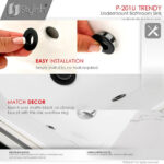 STYLISH P-201U TRENDY 18-inch Undermount Bathroom Sink