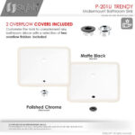 STYLISH P-201U TRENDY 18-inch Undermount Bathroom Sink