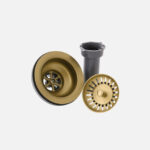 STYLISH ST-08 3.5-Inch Brushed Gold Strainer Kitchen Sink