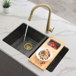 STYLISH ST-08 3.5-Inch Brushed Gold Strainer Kitchen Sink - Image 8
