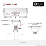 STYLISH ST-08 3.5-Inch Brushed Gold Strainer Kitchen Sink - Image 9