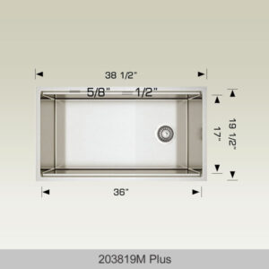 BOSCO 203819M Plus Linear Multi-Level Series 38″ Kitchen Sink