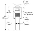 TENZO DR-OF-01-XX Round pop-up drain with overflow - Image 2