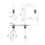 Aquaflo KFL16 Luna Pull-Down Kitchen Faucet