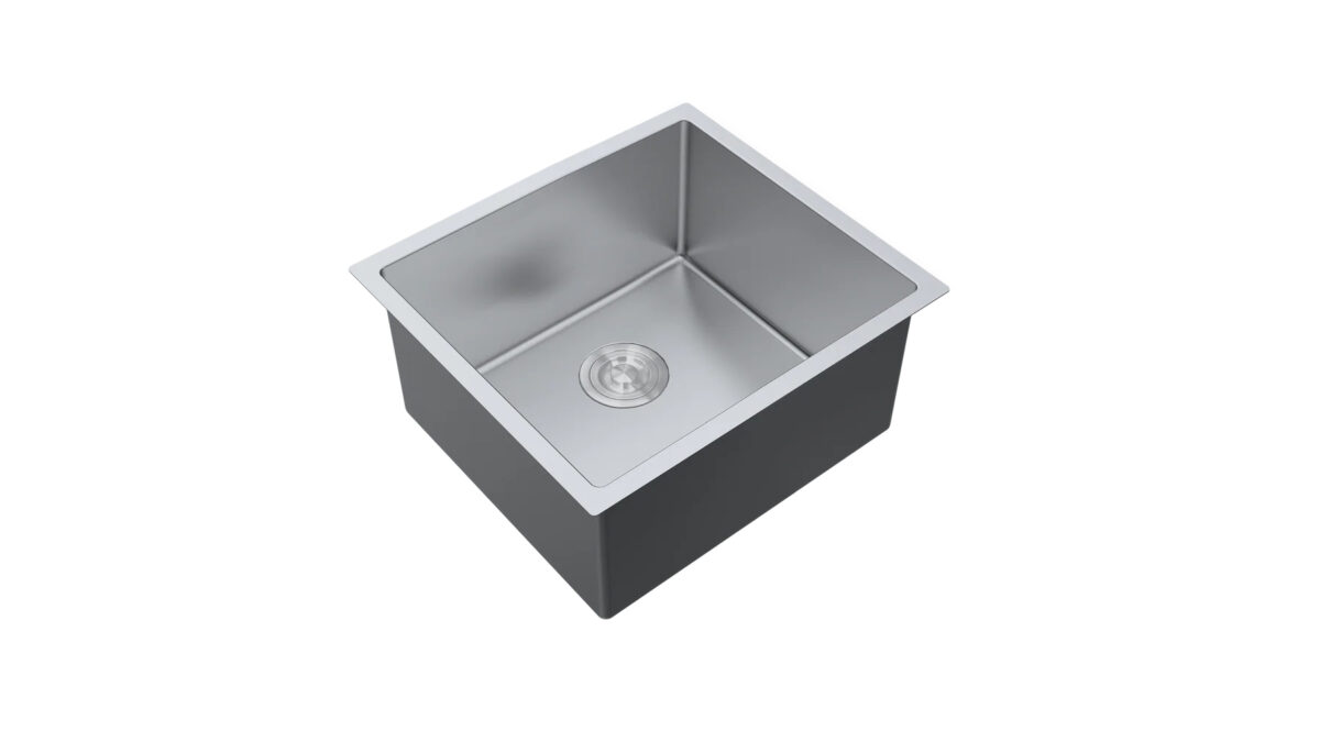Aquaflo KSE2118S Essence 21" crafted Single Bowl Bar Sink with Basket Strainer