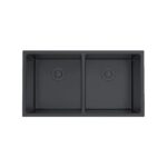 Aquaflo KSE23319 Essence 2 Handcrafted Double Bowl Kitchen Sink with Basket strainer