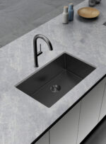 Aquaflo KSE3019 Essence 30" Handcrafted Single Bowl Kitchen Sink with Basket Strainer