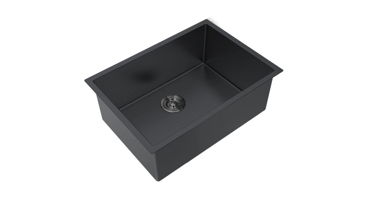 Aquaflo KSE3019 Essence 30" Handcrafted Single Bowl Kitchen Sink with Basket Strainer