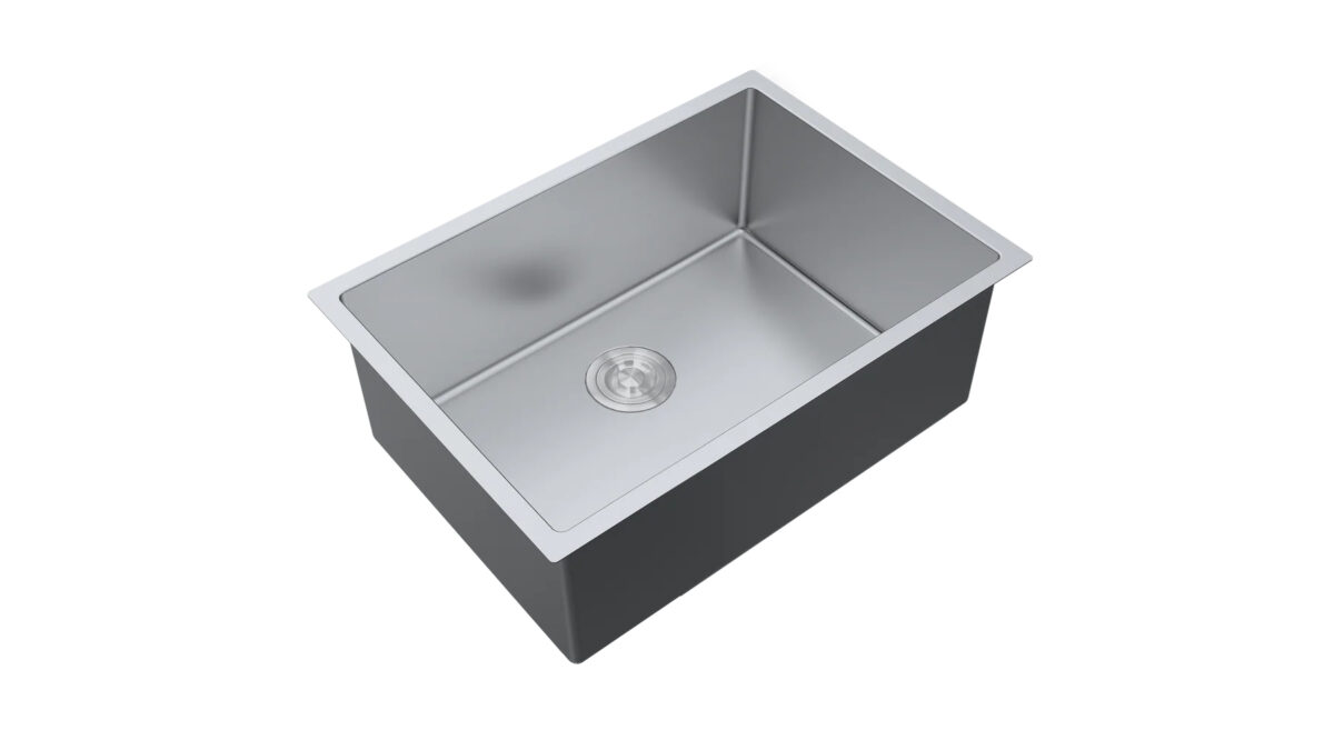Aquaflo KSE3019 Essence 30" Handcrafted Single Bowl Kitchen Sink with Basket Strainer