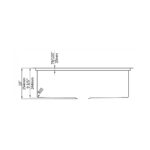 Aquaflo KSP3319 Professional Hex Handcrafted Single Bowl Kitchen Workstation Sink