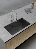 Aquaflo KSP3319 Professional Hex Handcrafted Single Bowl Kitchen Workstation Sink