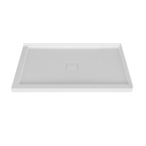 Zitta Shower base 48 x 36, in a corner, wall on the right side, in glossy white Model number : 1x B4836NRERC1