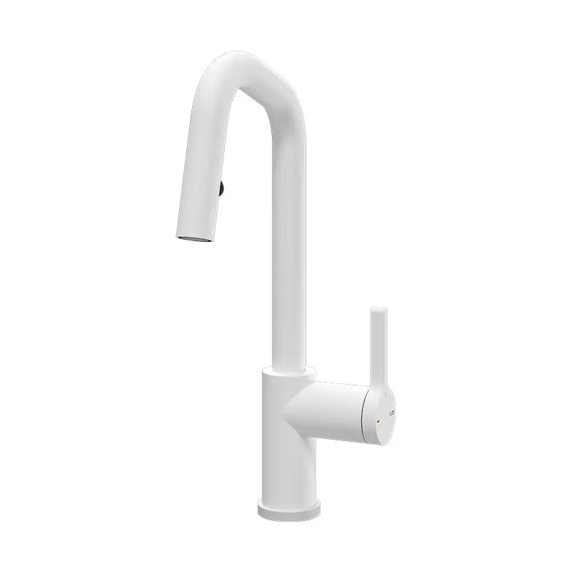 Rubi-Loft-Kitchen-Faucet-Round-Body-_L_-Spout-2-Jets-Hand-Spray-Matte-White-RLO91D2ERWH-Plumbing-Market-185111640 Rubi Loft RLO91D2ERWH Kitchen Faucet Round Body ‘’L’’ Spout - Image 1