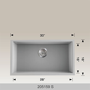 BOSCO 205159S Granite Series 30″ Kitchen Sink