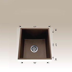 BOSCO 205217S Granite Series 17″ Kitchen Sink