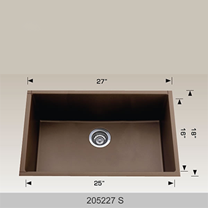 BOSCO 205227S Granite Series 27″ Kitchen Sink