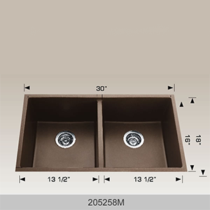 BOSCO 205258M Granite Series 30″ Kitchen Sink