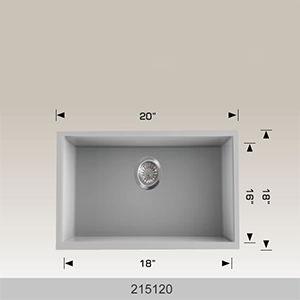BOSCO 215120 Granite Series 20″ Kitchen Sink