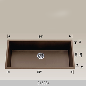 BOSCO 215234 Granite Series 34″ Kitchen Sink
