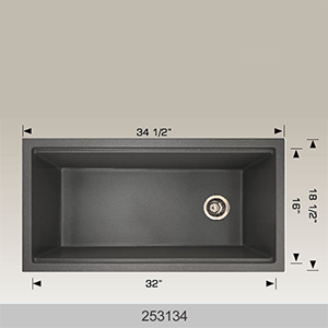 BOSCO 253134 Granite Series 34" Kitchen Sinks