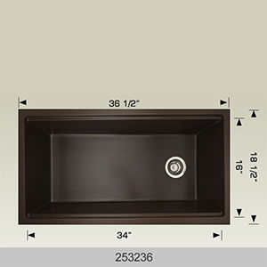 BOSCO 253236 Granite Series 36" Kitchen Sinks