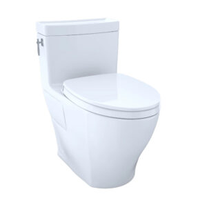 Toto MS626124CEFG#01 – Aimes® One-Piece Toilet, 1.28 GPF, Elongated Bowl - WASHLET®+ Connection