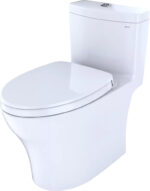 Toto MS646234CEMFGN#01 – Aquia® IV One-Piece Toilet - 1.28 & 0.9 GPF, Elongated Bowl - WASHLET+ Connection Slim Seat - Image 7